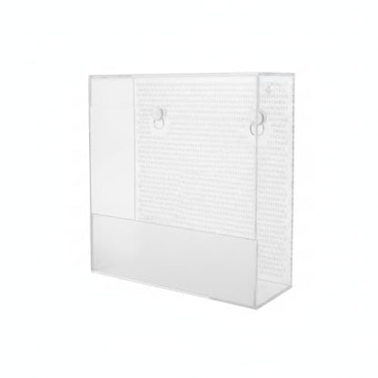 Clear Acrylic Wall-Mounted Feeding Dish with Suction Cups for Glass Terrariums, Reptile Food Bowl