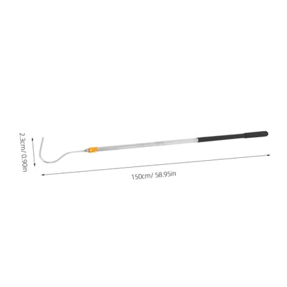 Adjustable Stainless Steel Snake Catching Tool with Telescoping Hook for Safe Handling of Various Snake Retractable for Reptile Enthusiasts
