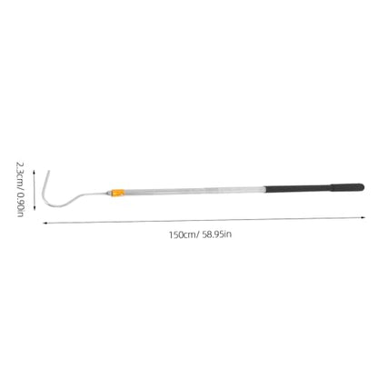 Stainless Steel Telescopic Snake Catcher Hook Retractable Adjustable Length Reptile Handling Tool for Safe Catching and Snake Control