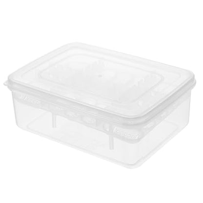 Angoily for Snakes Lizards and Frogs Lightweight Plastic Breeding Box Lattice Design for and Storage for Reptile Hatching