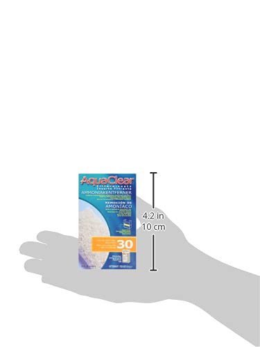 AquaClear 30 Ammonia Remover Inserts, Aquarium Filter Replacement Media, A601, white, 4 oz - size: AC30 (Old) 1-Pack