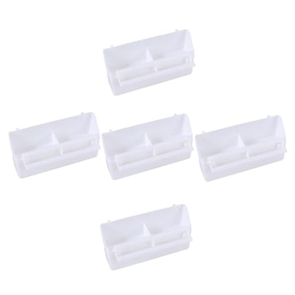 FRCOLOR 5pcs Parrot Feeding Case Plastic Bird Feeder Bowl Compact and Easy to Refill for Birds Crows and Reptiles Feeding Accessory