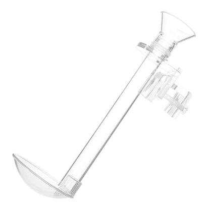 ibasenice Aquarium Fish Feeder Tube with Suction Cup, Acrylic Shrimp Feeding Tool 15cm with Cleaning Brush for Fish Tank and Shrimp Tank Accessories