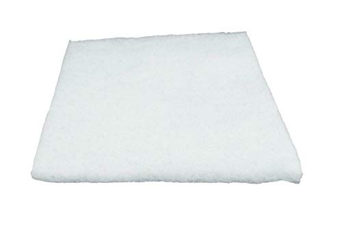Wave Point White Extra Thick Polyfiber Aquarium Filter Media Pad Cut-to-fit Fresh & Saltwater 18" x10" (2PC) - size: 2PC