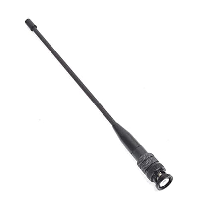 HYS Dual Band Telescopic/Rod Soft VHF/UHF BNC 2M/70CM Antenna | (8inch)-(14inch) BNC Antenna for Vertex HR146 HX300, HX320 HX400 Walkie Talkie, for Trips Camping or Self-driving travel