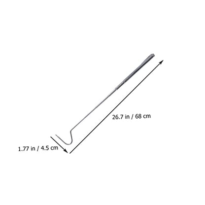 BESPORTBLE 2pcs Telescoping Snake Grabber Hooks Stainless Steel Reptile Catching Tools Comfortable Grip for Safe Handling of Snakes and Reptiles