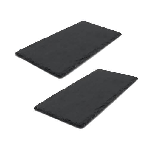 JIH Reptile Basking Platform, Tortoise Feeding Dish, 30x15cm 2pcs | Natural Rock, Food Bowl, Habitat Decor - size: 30x15cm 2pcs