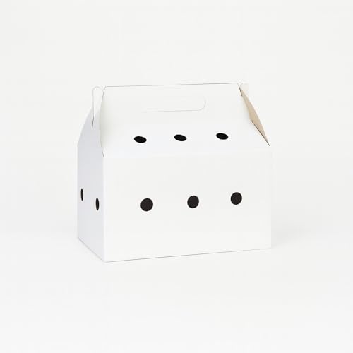 Disposable pet Carriers for Small animals-12 Pack (White) - color: White