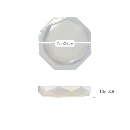 Silicone Snail Food Bowl and Water Dish 2-Pack Set, Soft Shallow Reptile Amphibian Feeding Dishes for Snails, Hermit Crabs, Frogs, Lizards, Small Pet Habitat Accessories (White)