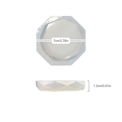 Silicone Snail Food Bowl and Water Dish 2-Pack Set, Soft Shallow Reptile Amphibian Feeding Dishes for Snails, Hermit Crabs, Frogs, Lizards, Small Pet Habitat Accessories (White)