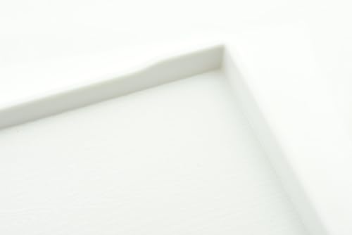OMEM Reptile Bowl Large Food and Water Dish Enough Space Also Fit for Bath Simulated Wood Grain Surface (M, White) - color: White, size: M