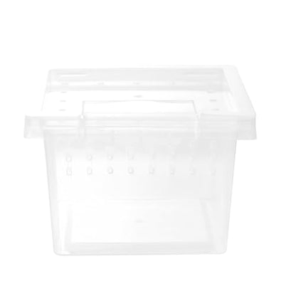 Reptile Breeding Box Plastic Habitat Case for Lizards Geckos and Insects Climbing Pet Feeding Container Suitable for Travel and Display