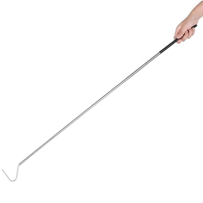 Snake Capture Hook, Stainless Steel Extensible Telescopic Snake Catcher Capture Hook Snake Reptile Catcher(100cm)