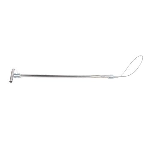 Tnfeeon Stainless Steel Animal Catcher Pole Adjustable Length Dog Catcher Tool with Thickened Wire Rope for Pigs Reptiles Animal Control (T Handle Without Pull Rope 67cm) - size: T Handle Without Pull Rope 67cm