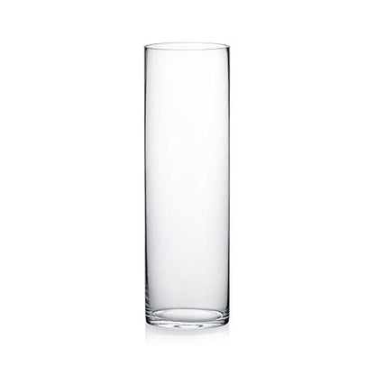WGV Cylinder Vase, Width 6", Height 20", Clear Glass Container Terrarium Candle Holder for Wedding Centerpiece, Party Event, Home Office Decor, 1 Piece - size: 6"x20"H