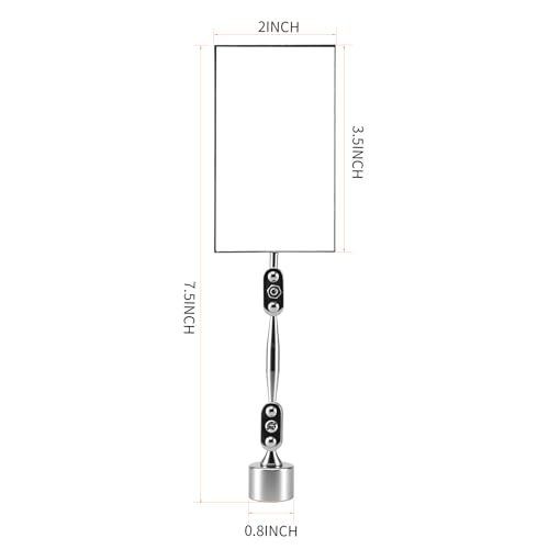 HARDK Inspection Mirror with Magnetic Base - 3.5 Inch x 2 Inch - Swivel Angle Ball Joint Antenna Inspection Mirror for Equipment Inspection Tools, Mechanical Welding, Coffee Machine Maintenance - size: BIG BASE WIITH 3.5 x 2 INCH