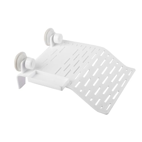 Aquarium Reptile Platform with Suction Cup Floating Dock for Turtles and Frogs Food Container and Resting Terrace for Fish Tank Habitat