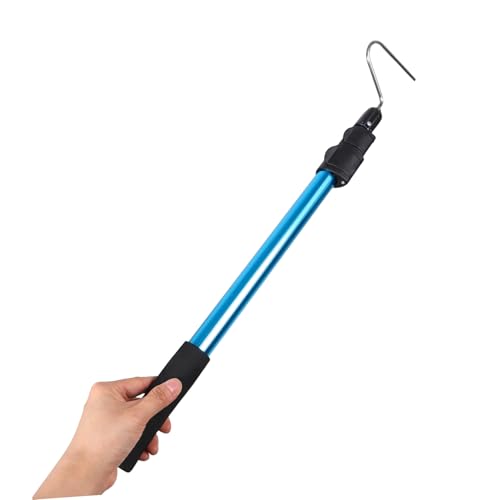 SHINEOFI Aluminium Alloy Snake Grabber Tool with Telescopic Design and Adjustable Length for Safe Rattlesnake Catching Outdoors, Simple to Use Reptile Catching Hook
