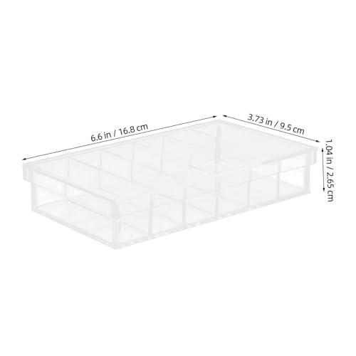 Acrylic Incubation Box with Lid 6-Compartment Breeding Chamber for Aquarium Fish Egg Hatching and Laboratory Specimen Observation 6.6x3.8 Inches