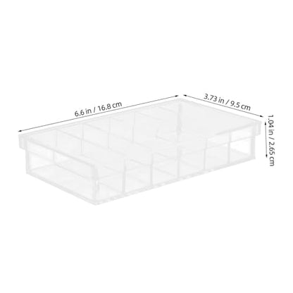 Acrylic Incubation Box with Lid 6-Compartment Breeding Chamber for Aquarium Fish Egg Hatching and Laboratory Specimen Observation 6.6x3.8 Inches
