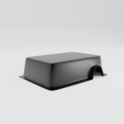 Small Snake Hide Box 5.5"x4"x2.125" – Heavy Duty Polypropylene Reptile Hides for Hatchling Ball Python Tank Accessories and Snake Cage Setups, Secure Offset Door Terrarium Hideout