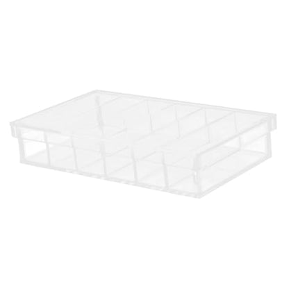 SHINEOFI Acrylic Incubation Box with Lid for Aquarium Fry and Specimen Observation 6-Compartment Portable Breeding Tray Made of Acrylic for Research and Easy-Clean Laboratory Use