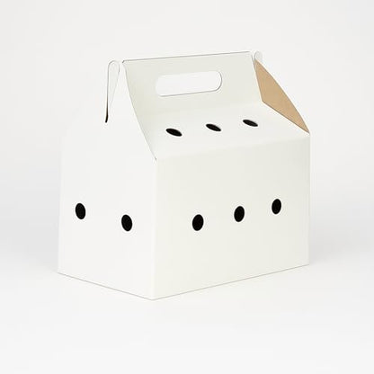 Disposable pet Carriers for Small animals-12 Pack (White) - color: White