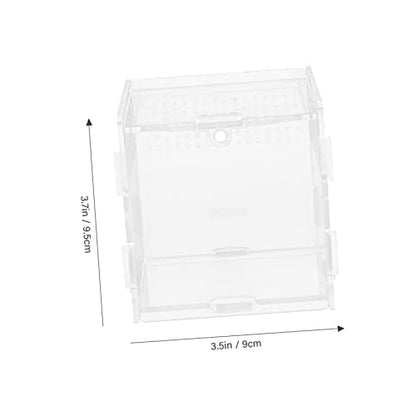 Clear Reptile Breeding Box Ventilation Transparent Terrarium Container for Pets for Gecko Lizard Frog and Habitats and Easy to Clean Visibility