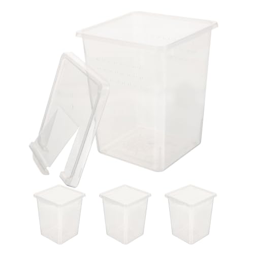4pcs Plastic Spider Enclosure with Multihole Ventilation Design, Space Saving Reptile Breeding Box for Frogs and Small Reptiles, Easy Maintenance Crawler Feeding Container