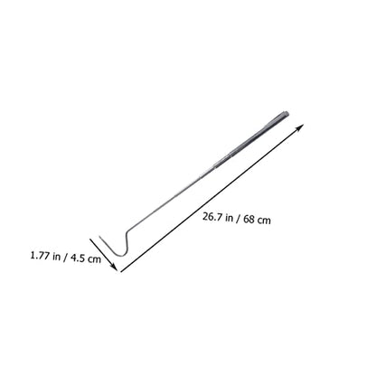 2pcs Stainless Steel Telescoping Reptile Hook Durable Snake Catching Tool for Safe Handling of Snakes and Reptiles Easy to Carry and Store for Maximum Grip