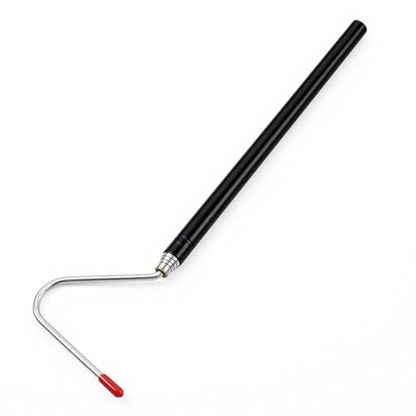 Bremorou Snake Hook Retractable 39.37 Inch Stainless Steel Extensible Snake Hook with Non-Slip Handle Heavy Duty Reptile Snake Stick Pick-Up Handling Tool for Safe Handling