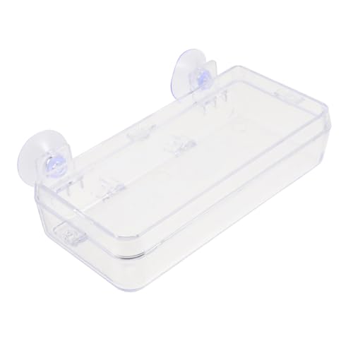 Beavorty 1pc Lizard Feeding Bowl Suction Cup Reptile Feeder Reptiles Reptile Water Bowl Reptile Gecko Feeder Dish Bowl Worm Dish Reptile Bowl Terraium Bowl Gecko Drink Acrylic Suction Basin