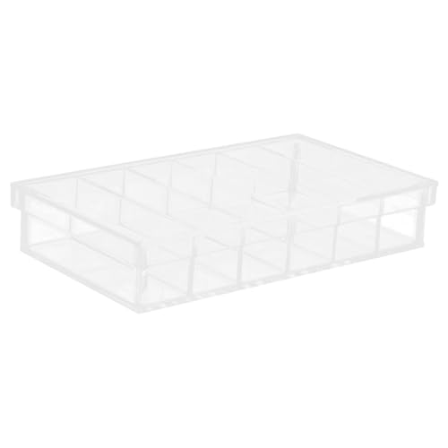 FUOYLOO Acrylic Incubation Tray with Lid 6-Compartment Impact-Resistant Laboratory Breeding Chamber Box for Sample and Specimen Observation and Organizing in Scientific Research