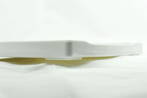 OMEM Reptile Bowl Large Food and Water Dish Enough Space Also Fit for Bath Simulated Wood Grain Surface (M, White) - color: White, size: M