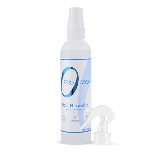 Zero Odor Multi-Purpose Odor Eliminator, Car & Room Air Freshener, 8 oz | Unscented Travel Size Spray for Bathroom, Closet, Kitchen & Small Spaces, Over 1,000 sprays - size: 8 Fl Oz (Pack of 1)