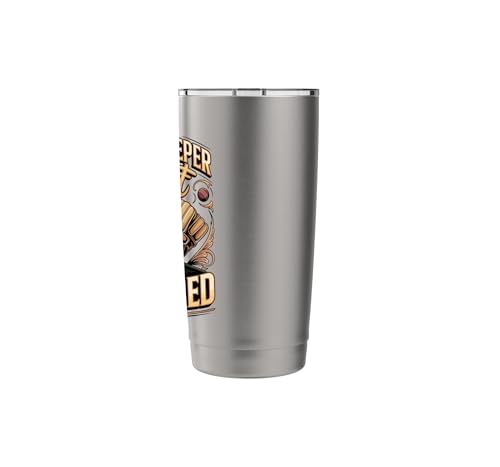 Wicket Keeper Trust Required Cricket Stainless Steel Insulated Tumbler - color: Brushed Steel