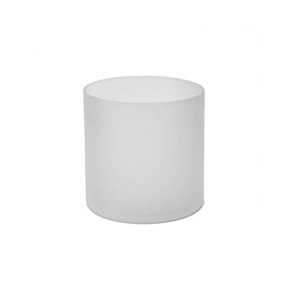 WGV Cylinder Vase, Width 6", Height 6", Frosted Glass Container Terrarium Candle Holder for Wedding Centerpiece, Party Event, Home Office Decor, 1 Piece - size: 6"x6"H FR