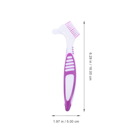 Turtle Shell Cleaning Brush Double-Sided Aquatic Tortoise Shell Mud Remover Portable Purple Brush for Turtle Care and Reptile Tank Maintenance