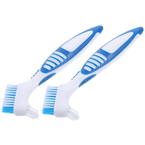 MERRYHAPY 2pcs Portable Turtle Shell Cleaning Brush Efficient Dirt Remover for Aquatic Turtles Compact Design with Dual-Head for Easy Use Enthusiasts - color: Blue