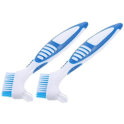 MERRYHAPY 2pcs Portable Turtle Shell Cleaning Brush Efficient Dirt Remover for Aquatic Turtles Compact Design with Dual-Head for Easy Use Enthusiasts - color: Blue