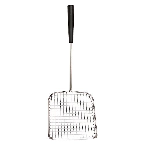 Sand Dipper Cat Poop Scooper & Chicken Poop Scooper - Rugged Big 6" Square Stainless Steel Long Handle for Home Kitty Litter Scoop & Farm Chicken Compatible Coop Scooper (Scoop) - size: 6 - Scoop