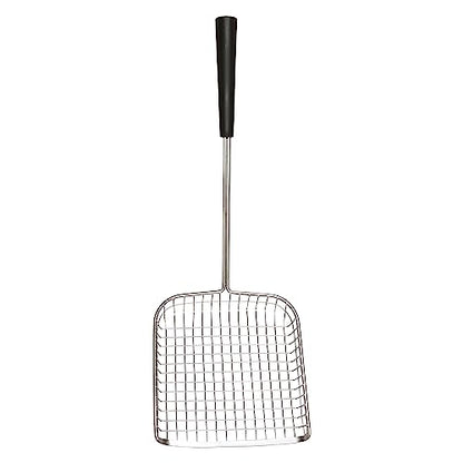 Sand Dipper Cat Poop Scooper & Chicken Poop Scooper - Rugged Big 6" Square Stainless Steel Long Handle for Home Kitty Litter Scoop & Farm Chicken Compatible Coop Scooper (Scoop) - size: 6 - Scoop