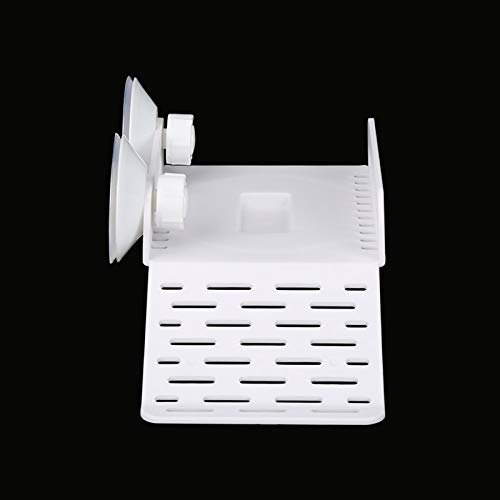 Turtle Basking Platform | Secure Floating Dock with Food Bowl & Suction Cups | Aquarium Reptile Tank Terrace for Climbing/Resting/Feeding