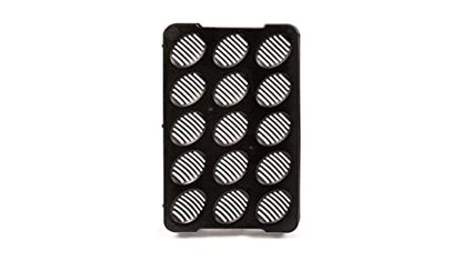 Easy Hatch Reptile Incubation Egg Trays; Each Tray Holds Reptile Eggs Over Incubation Substrate Fits Inside Reptile Incubation Box (Large 6 Pack, Black) - size: Large 6 Pack