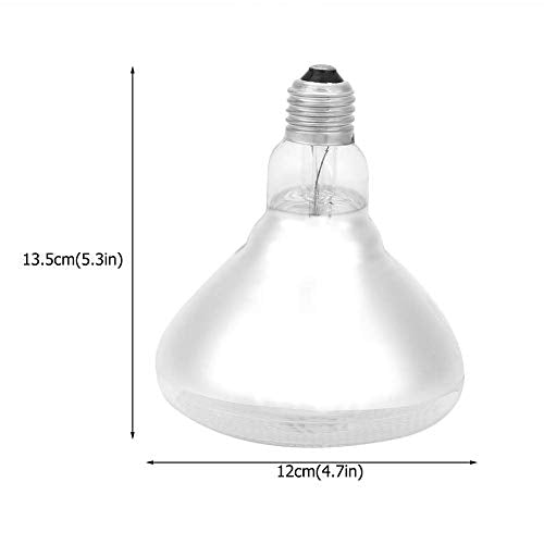 Livestock Heat Lamp, 175W Sunlight Lamp Heating Light Bulb for Reptile Snake Piglet, etc (175W)