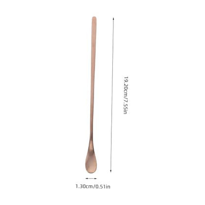 COLLBATH 2pcs Reusable Stainless Steel Reptile Food Spoon Lizard Feeding Scoop for Water and Food Pet Feeding Tool for Small Reptiles and Lizards - color: Golden