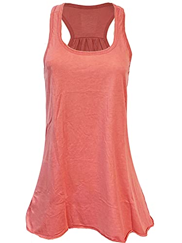 Epic MMA Gear Flowy Racerback Tank Top, Regular and Plus Sizes - color: Rose, size: Small