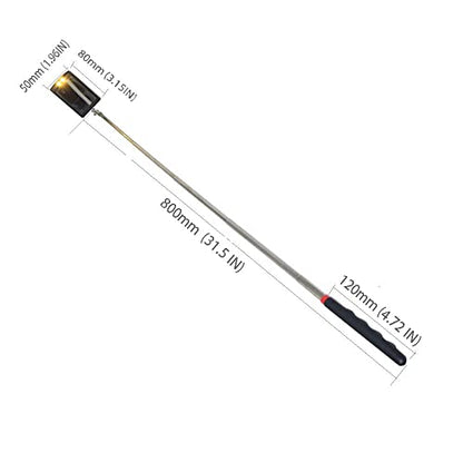 Telescoping LED Lighted Flexible Inspection Mirror Lighted 360 Swivel for Extra Viewing Dead Angle, Line of Sight Obstacle Area Mechanic Automotive Gifts