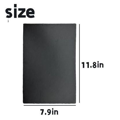 Reptile Basking Platform Turtle Rock Plate 11.8''X7.8'' Feeding Platform Food Bowl Slate Dish Bathing Rock Resting Terrace for Lizard Bearded Dragon Chameleon Gecko Snake Frog Newt - size: 11.8x7.8inch-rectangle(1pcs)
