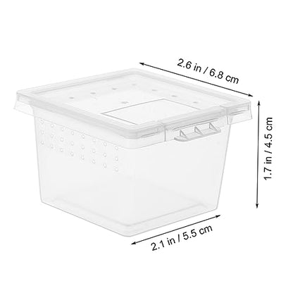 FOMIYES 12pcs Reptile Feeding Box Breeding Storage Nest for Snakes Lizards Frogs Environment